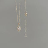 DIAMOND FRESHWATER PEARL NECKLACE_CWAJE1266