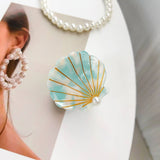 SMALL FRESH PEARL SHELL DOPAMINE AESTHETIC HAIRPIN_CWAHA1503