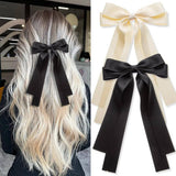 DOUBLE LAYER BOW RIBBON TASSEL HAIR ACCESSORIES_CWAHA4161