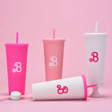 DOUBLE LAYER PORTABLE PLASTIC STRAW DIAMOND CUP_CWMM0978