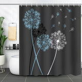 DANDELION FLOWER WATERPROOF SHOWER CURTAIN_CWMM1794
