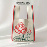 Flower Series Versatile Knitted Bag