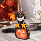 INS STYLE PAINTED PUMPKIN BAT WOOD HANGING_CWAJE05361