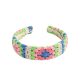 KNITTED COLOR MATCHING SWEET WIDE BRIM HEADBAND_CWAHA2241