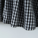 PLAID BUTTON FRONT CAMI DRESS FRENCH STYLE_CWDMD5798