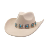 Unisex Cowboy Fedora Hat Ethnic Style_Cwah04445