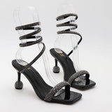 STYLISH SPIRAL STRAP HIGH HEEL SANDALS_CWSHS0598