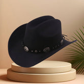ETHNIC WESTERN COWBOY HAT WITH BELT FOR SHOW_CWAH3651