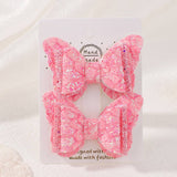 CUTE CARTOON GLITTER BOW HAIR CLIP SET_CWAHA6730