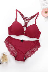 Cwmu00280_Sexy Lace Bra Set Front Closure Underwire