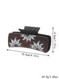 SUNFLOWER PU LEATHER HAIR CLAW WESTERN STYLE_CWASC1618