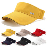 SPORT METAL LOGO VISOR HAT OUTDOOR SUNSHADE CAP_CWAH3297