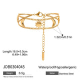 CLASSIC 18K GOLD SUN MOON STAINLESS BRACELET_CWAJE4712