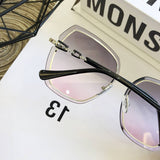 Women Retro Rimless Crystal Sunglasses_Cwasg0231