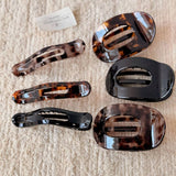 Black Bow Hair Clip Elegant Side Bangs Style_Cwaha08132