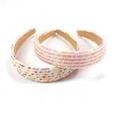 NEW WIDE BRIMMED STRAW HEADBAND_CWAHA0974