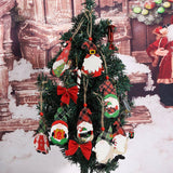 CHRISTMAS DECORATIONS PAINTED WOODEN PENDANTS_CWMM2650