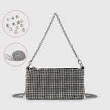TEMPERAMENTAL ALL MATCH RHINESTONE EVENING BAG_CWAB3585
