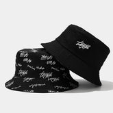 DOUBLE SIDED LETTER EMBROIDERED BUCKET HAT_CWAH1640