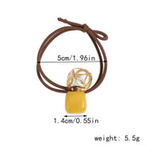 DOUBLE LAYER HOLLOW SQUARE RHINESTONE HAIR ROPE_CWAHA2335