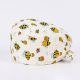 SURGICAL CAP SCRUB CAP COTTON TIE PRINT CAP_CWAH3322