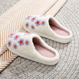 PURPLE LILAC EMBROIDERED COTTON SLIPPERS_CWSHS0873
