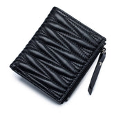 FASHION LEATHER EMBROIDERED SHORT FOLDING WALLET_CWAB3784