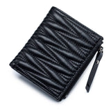 FASHION LEATHER EMBROIDERED SHORT FOLDING WALLET_CWAB3784