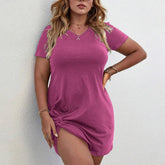 SEXY BODYCON RUCHED SHORT SLEEVE DRESS_CWDMD6066