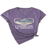 Womens Casual Tee Assignment Graphic Print