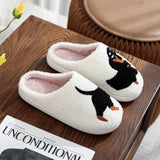 POPULAR DACHSHUND EMBROIDERED COTTON SLIPPERS_CWSHS0769