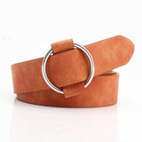 Cwabe0942_Round Buckle Needle-Free Freely Adjustable Belt
