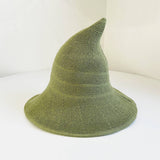 Cwah1676_Regular Foldable Knitted Halloween Witch Hat