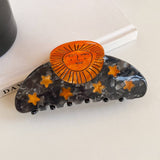 SNAIL STAR ACETATE CLAW CLIP ARTSY HAIR GRIP_CWAHA5704