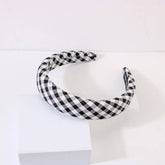 Women Fashion Plaid Wide-Brimmed Headband_Cwaha0476