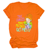 POSITIVE MESSAGE TEE TAKE CHANCES PRINT_CWTTS1484