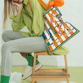 COLORBLOCK CARRIAGE CANVAS TOTE FOR WOMEN_CWAB5130