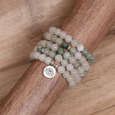 GREEN 108 BEADED BRACELETS WITH STRETCHY BANDS_CWAJE3926