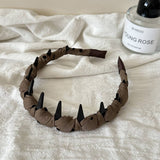 Plaid Wrapped Headband Anti Slip High Top_Cwaha08059