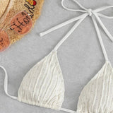 HIGH WAIST BIKINI SET SLIMMING SOLID COLOR SWIMSUIT_CWMW0155