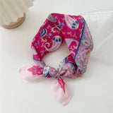 COTTON LINEN SQUARE SCARF BREATHABLE NECK WRAP_CWMS0673