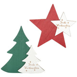 CHRISTMAS TWO TONE PAINTED WOODEN HANGING DECOR_CWAJE05391
