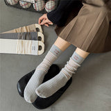 BREATHABLE MESH MID LENGTH COTTON SOCKS_CWMS0646