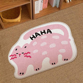 CUTE PINK ANIMAL RUG NON SLIP KIDS ROOM MAT_CWMM7517
