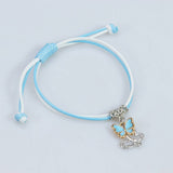 SIMPLE BUTTERFLY DECORATIVE WOVEN BRACELET_CWAJE0730