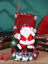 SEQUINED 3D SANTA CLAUS CHRISTMAS STOCKINGS_CWMS1423