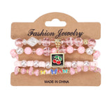 CHERRY BUTTERFLY CHARM LAYERED BRACELET_CWAJE2227
