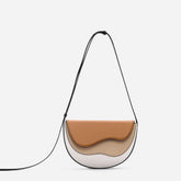 Semi-Circular Contrasting Shoulder Crossbody Bag_Cwab1931