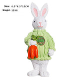 Cute Resin Easter Bunny Tabletop Decoration_Cwmm9914