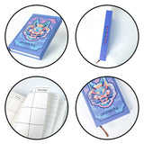 COLORFUL PORTABLE NOTEBOOK ON BLUE BACKGROUND_CWMM1860